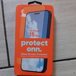 On Running Orange Glass Screen Protector for iPhone 15 Plus - Protect Onn